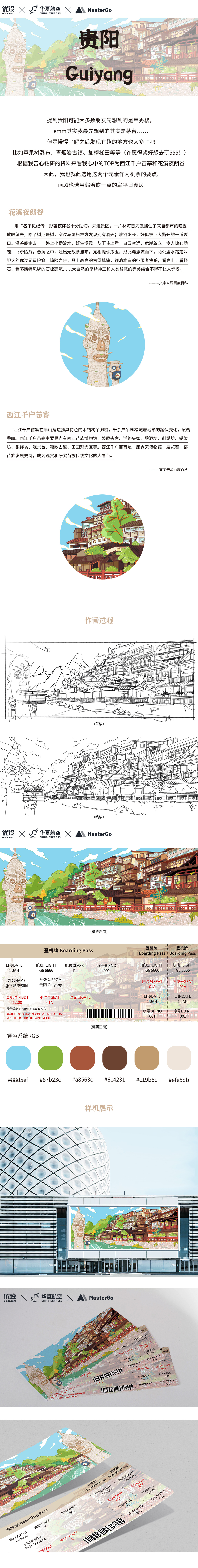 贵阳｜城市主题机票设计