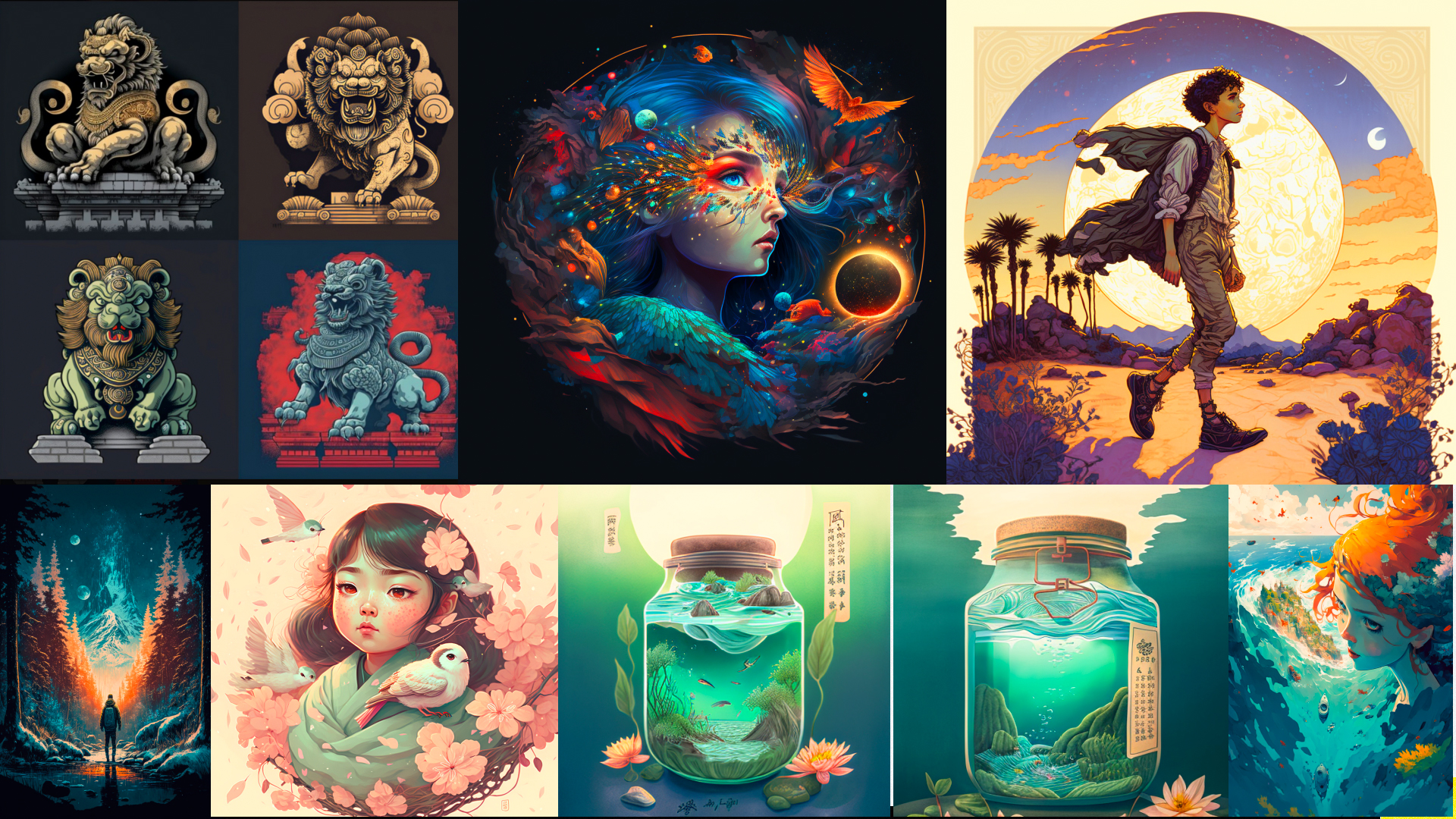 看图说话 部分作品集