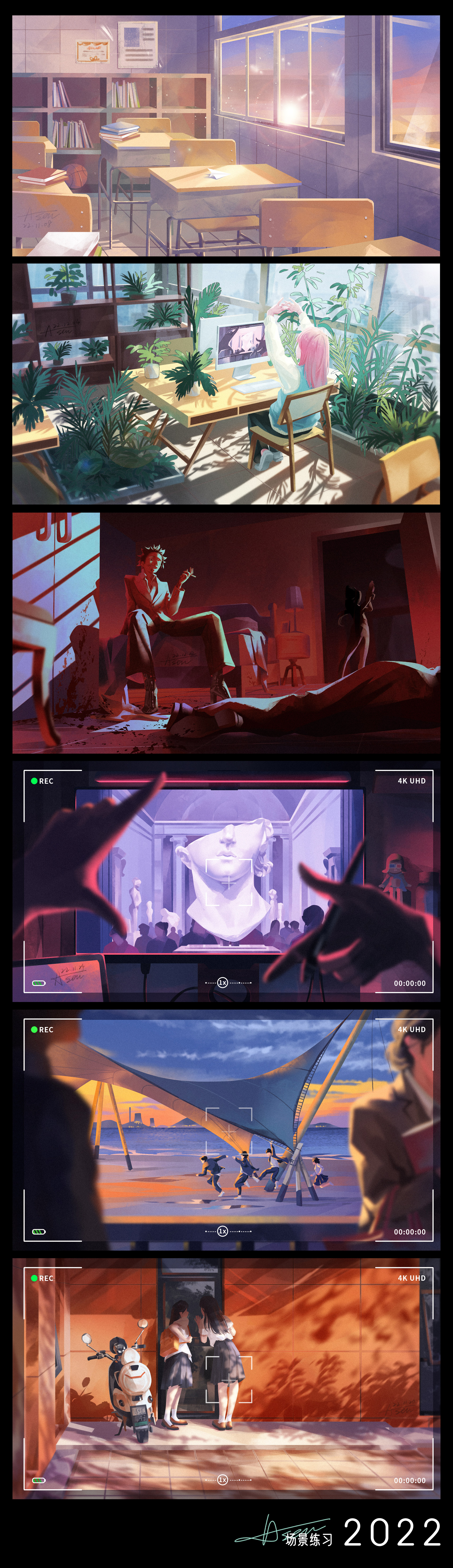 阿森-2022插画作品总结-视觉设计