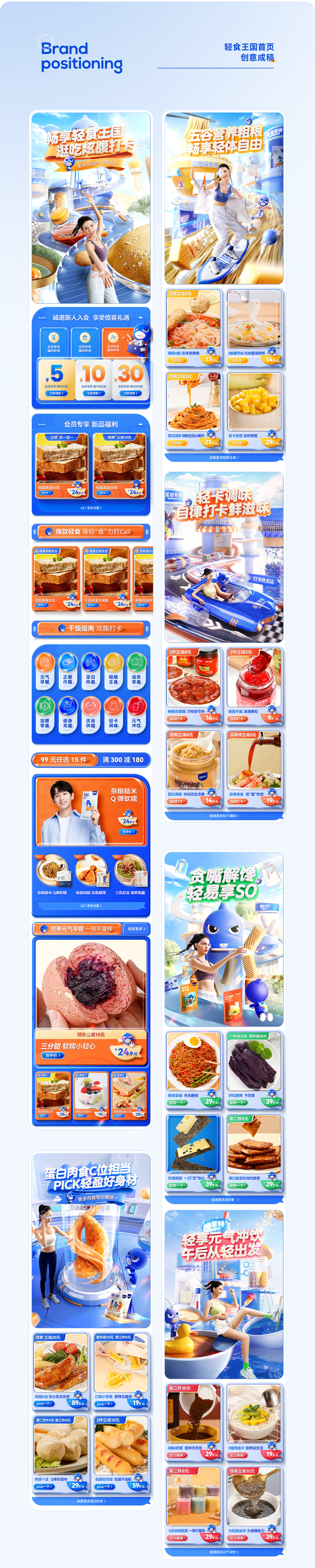 鲨鱼菲特差异化品牌体系打造 包装丨IP丨建模丨详情