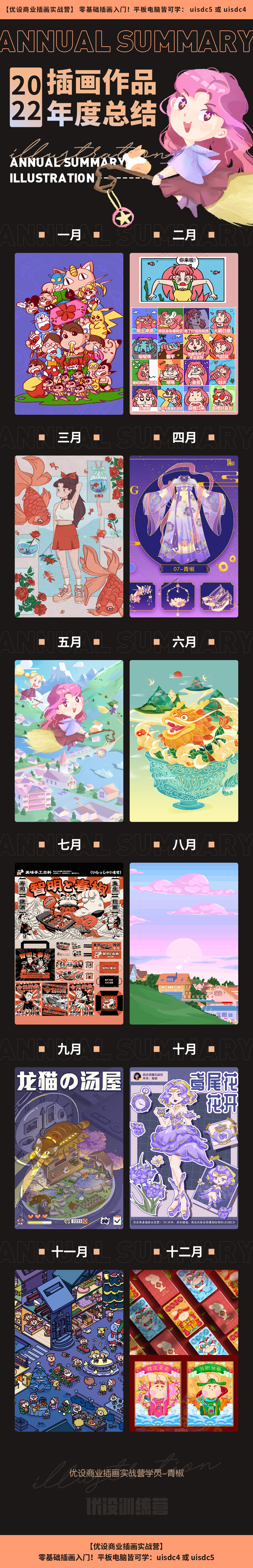 2022插画年度总结BY青椒