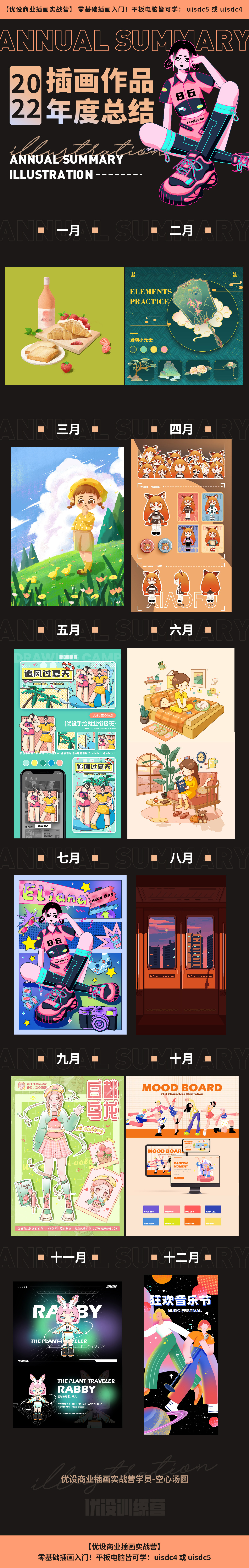 空心汤圆-2022年度插画作品总结