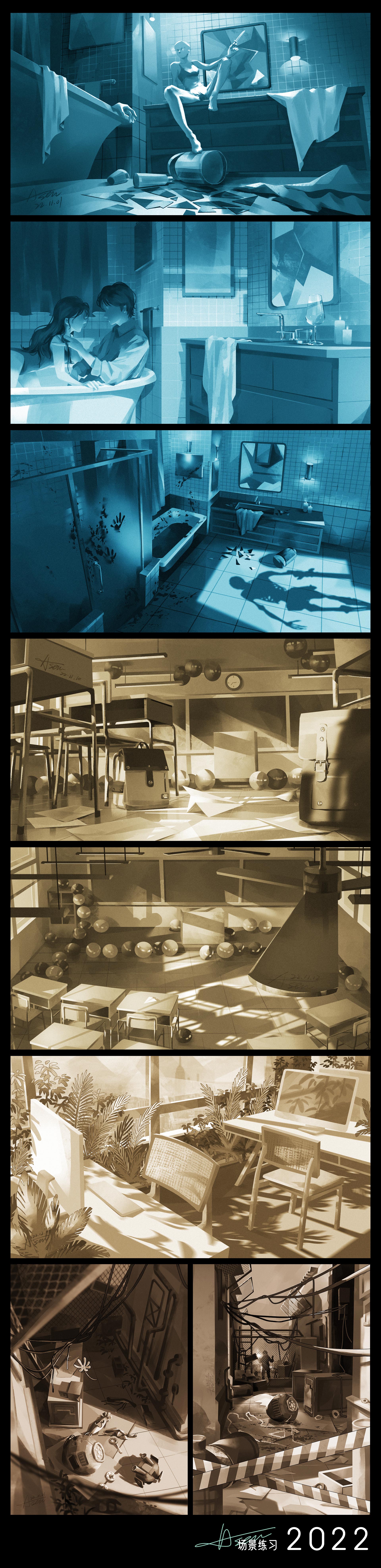 阿森-2022插画作品总结-视觉设计