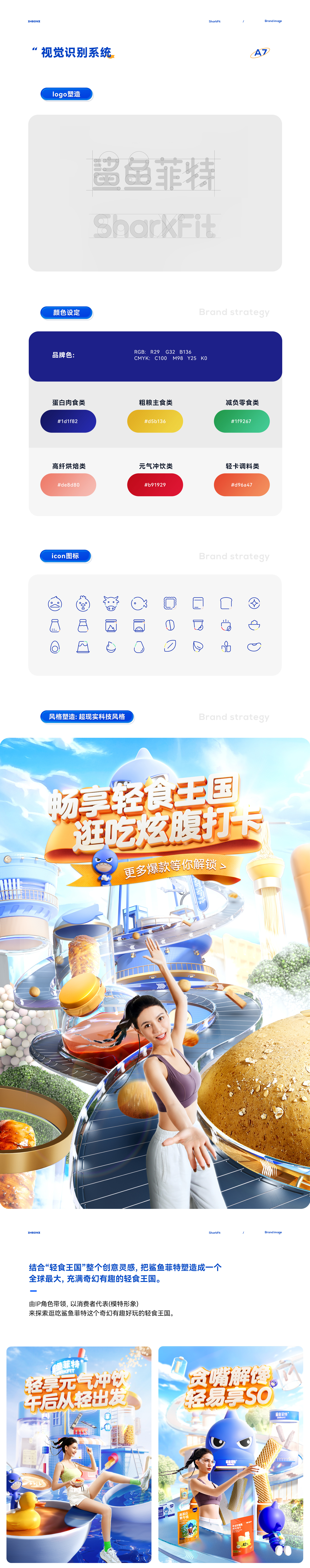 鲨鱼菲特差异化品牌体系打造 包装丨IP丨建模丨详情