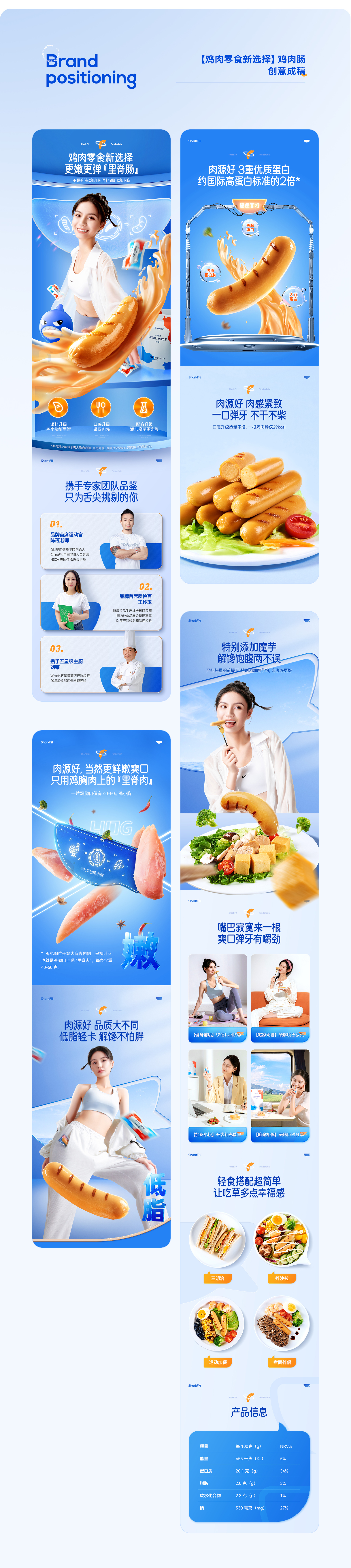 鲨鱼菲特差异化品牌体系打造 包装丨IP丨建模丨详情